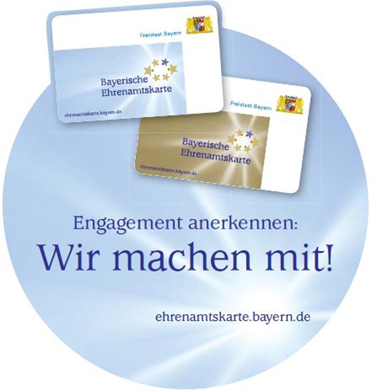 Die blauen Bayerischen Ehrenamtskarten jetzt neu beantragen