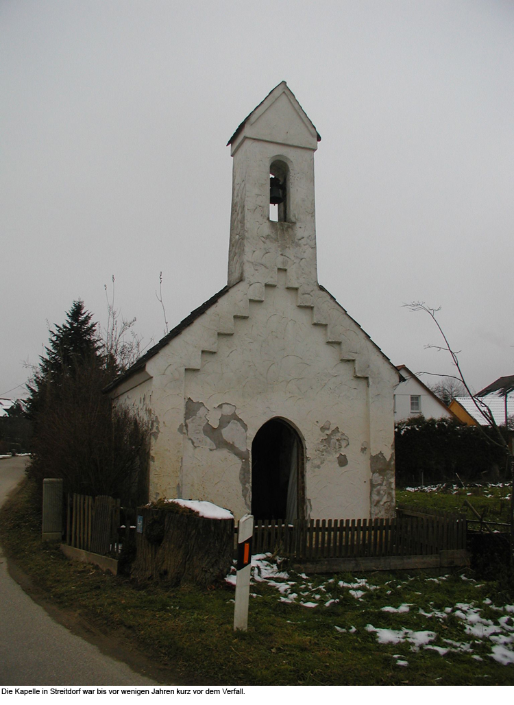 Die Kapelle in Streitdorf war bis vor wenigen Jahren kurz vor dem Verfall.