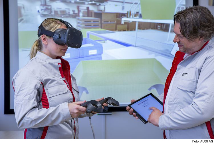 Audi schult Logistiker mit Virtual Reality 