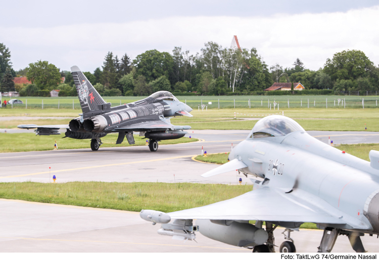 Auch Eurofighter von Neuburg fliegen zu Übung in den Norden 