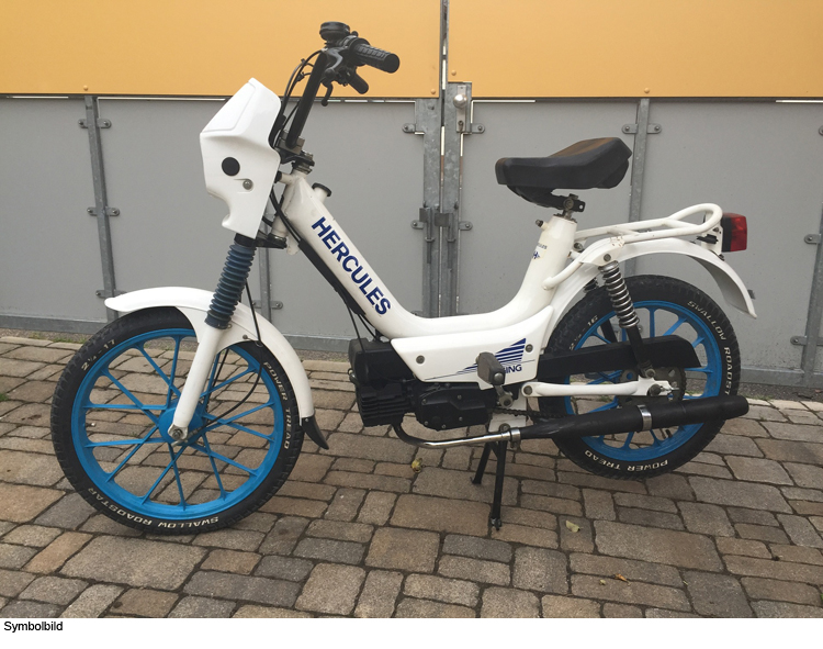 Motorschaden-Moped gestohlen
