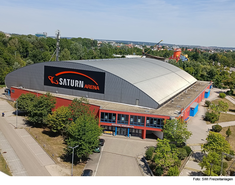 Parkplatz Saturn Arena teilweise gesperrt