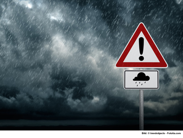 Warnung vor schwerem Gewitter in der Region